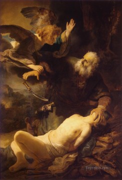 El sacrificio de Abraham Rembrandt Pinturas al óleo